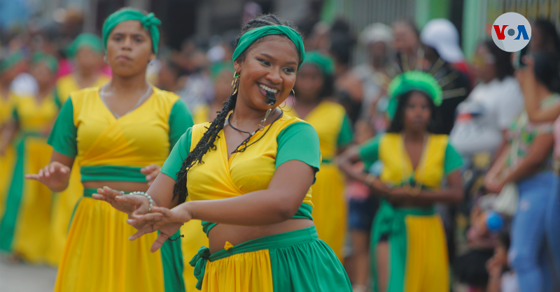 VozdeAmerica's tweet photo. Las fiestas del Palo de Mayo se celebran en el Caribe Sur de Nicaragua, en la ciudad de Bluefields. De acuerdo con historiadores, su origen data de la época de la colonización inglesa y la llegada de los esclavos negros a la Costa Caribe.