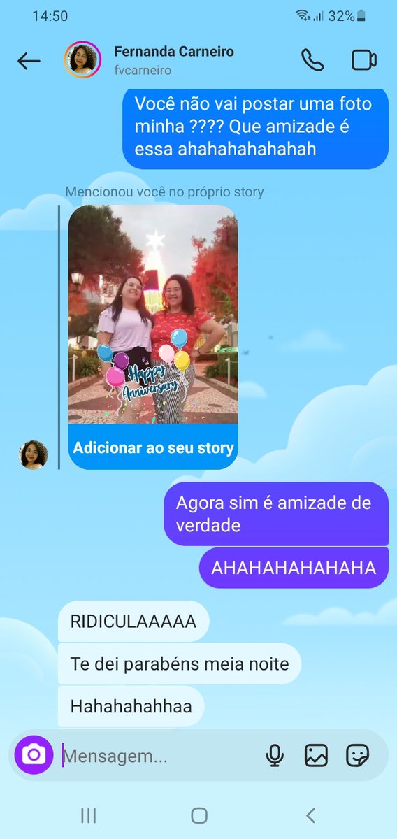 CucharAndreza's tweet photo. Uma amizade boa é assim. https://t.co/b4mDr7GE7k