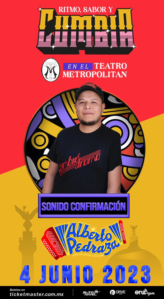 🪗 <a href="/LaConfirmacion/">Sonido Confirmación</a> abriendo el baile de nuestra celebración de Aniversario 🔥 ¡Nos vemos el 4 de Junio en el Teatro Metropólitan! Lleguen puntuales, empezamos 5 PM 🙌🏻
🎟 Boletos disponibles: shorturl.at/BEVY3
