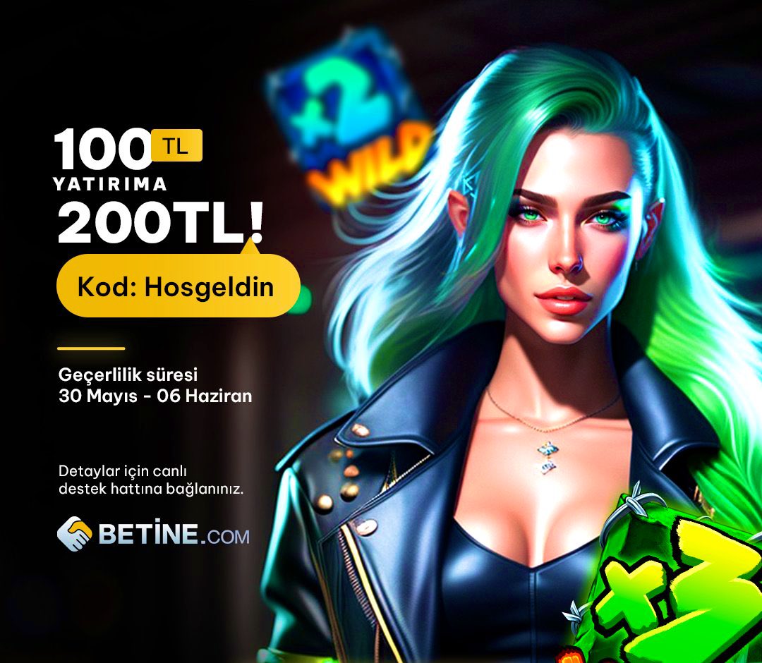 🎁 Promocode : hosgeldin 🎁

100₺ Yatırımınıza 2️⃣0️⃣0️⃣ ₺ ÇEVRİMSİZ BONUS! 

Yatırım Yaparken Promocode Alanına ' hosgeldin ' kodunu yazmanız yeterli olacaktır. 

200 ₺ Çevrimsiz bonusun ile  kazanmaya başla ! 

📱𝐁𝐞𝐭𝐢𝐧𝐞 𝐆𝐢𝐫𝐢𝐬̧ ~> bit.ly/Betine- ✅ 📍…