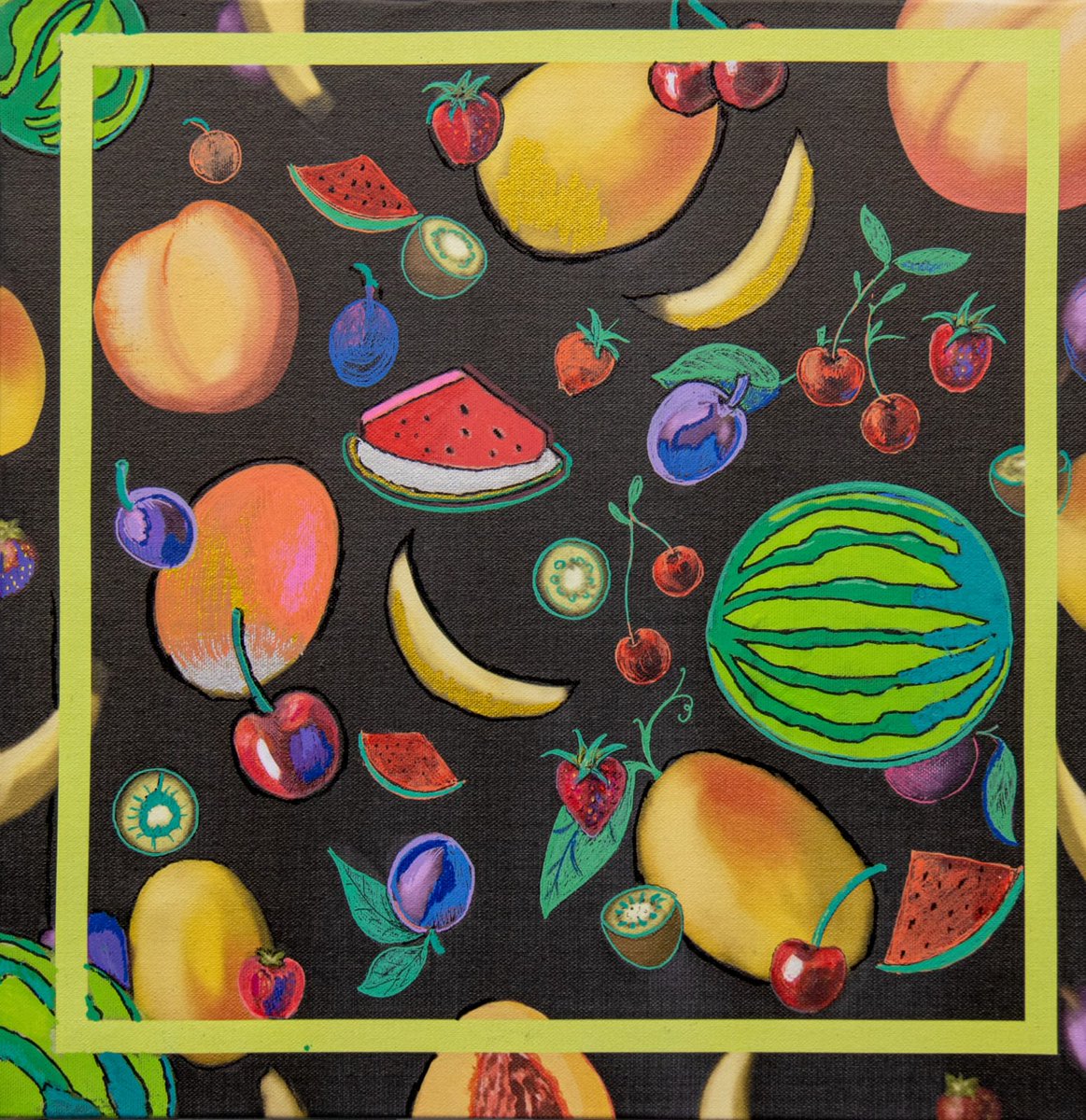 CarlaoftheL's tweet photo. Carla adores summer's vibrant landscape ,fragrant #flowers and the abundance of her favorite #fruits. This is her #beautiful illustration which captures them perfectly. 🌳🍎⭐️ https://t.co/O5ClaH8hSB