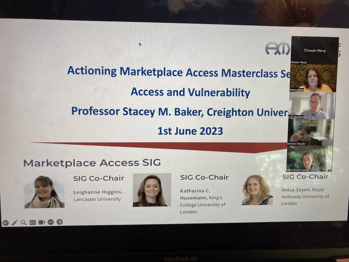Amazing 1st masterclass with the wonderful #ProfessorStaceyBaker on Access and Vulnerability! Thanks everyone for the excellent discussion! Looking forward to the session on access and methods next week with <a href="/KathyLHamilton/">Kathy Hamilton</a> and <a href="/EmBanis/">Emma Banister 💙</a>!👍👍👍 Register: eventbrite.co.uk/e/am-marketpla…