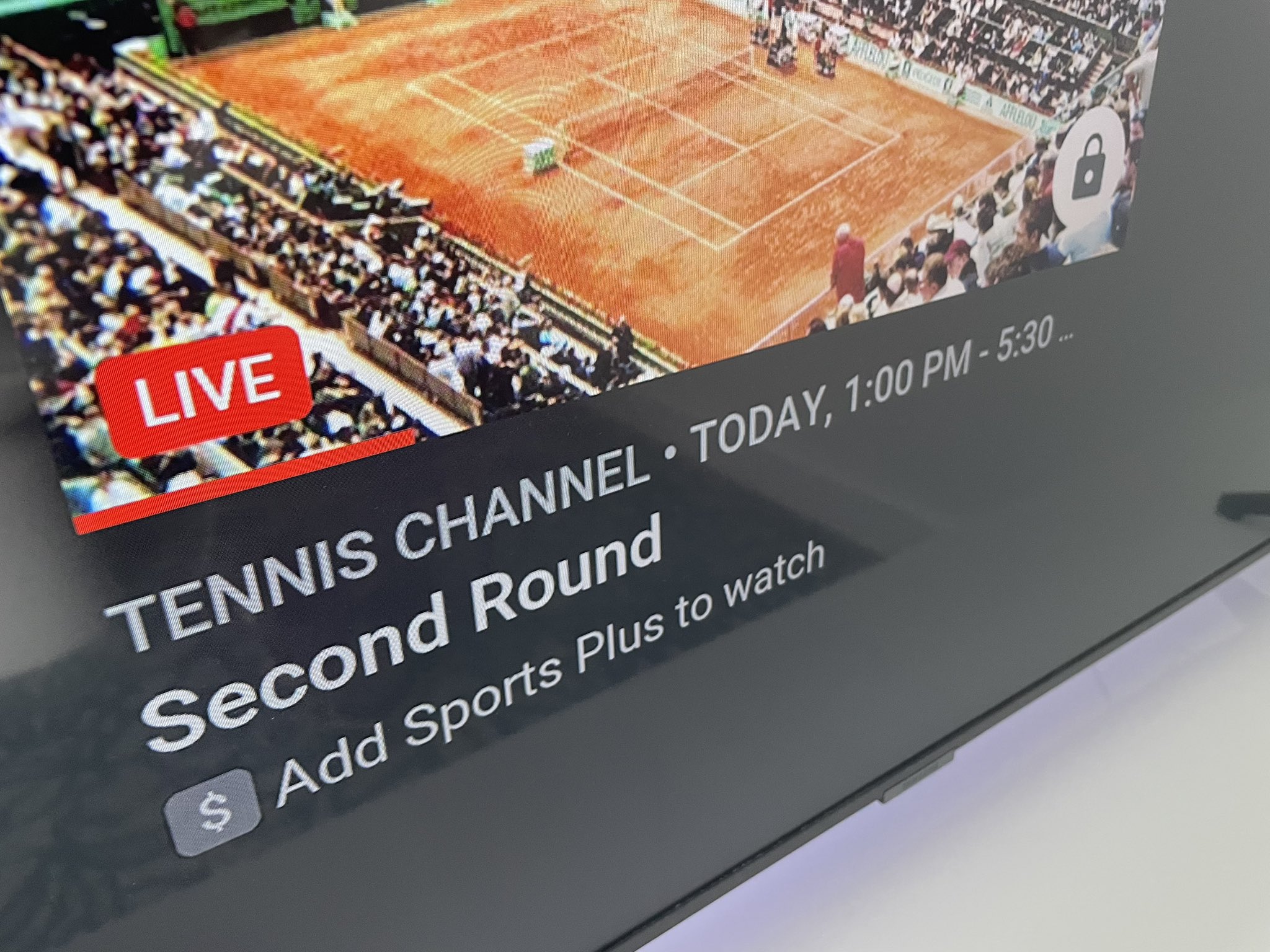 Michael Saves on X: "Tennis Channel is back on @YouTubeTV, but now ...