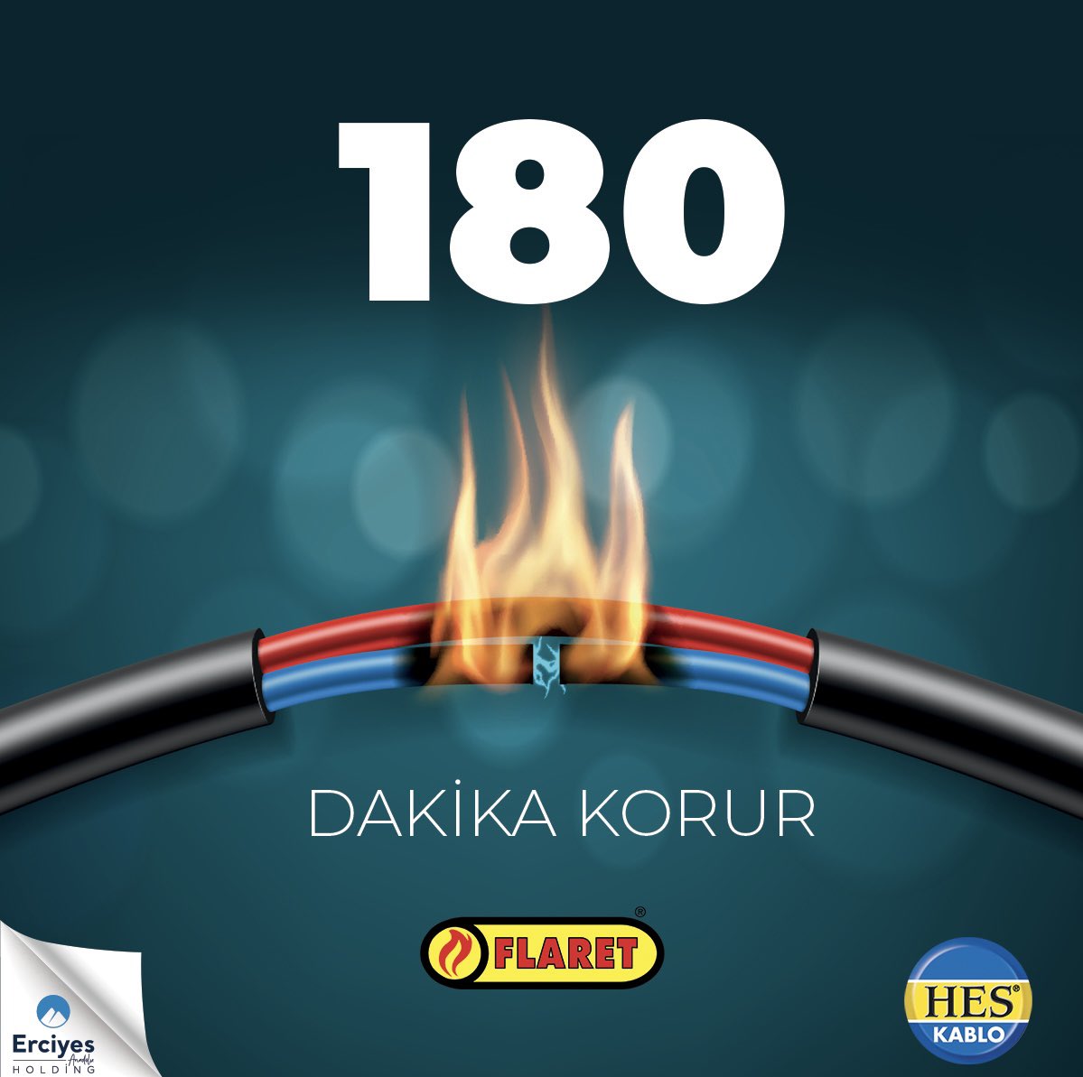heskablo's tweet photo. Hes Flaret Kabloları yangın anında en az 180 dakika boyunca havalandırma, asansör gibi hayati öneme sahip cihazların çalışmasını sağlayarak can ve mal güvenliğinizi sağlar.

#HesKablo
#Flaret https://t.co/I2taYPDWvU