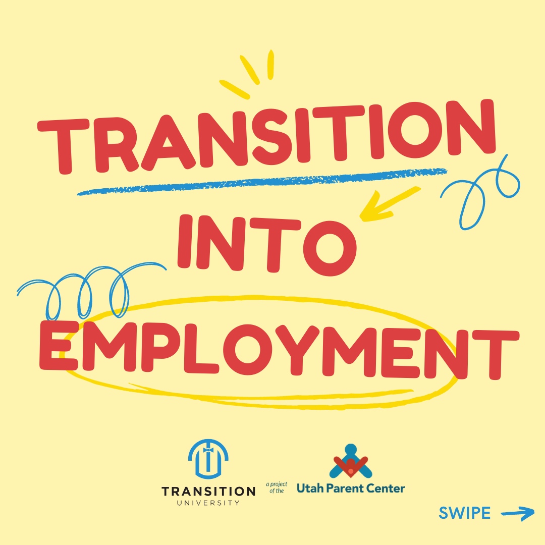 utparentcenter's tweet image. June is here &amp;amp; our next FREE Transition University training is around the corner. This month we are are focusing on Employment. SWIPE ➡️ to get all the details.

#employment #vocationalrehabilitation #dspd #customizedemployment
