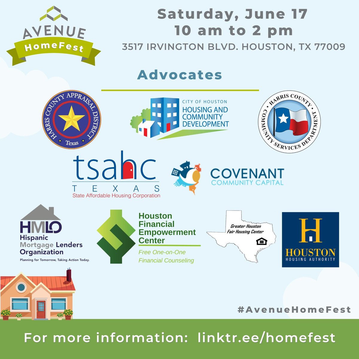 Spotlight On:

HomeFest's Advocates!

Come on by to HomeFest to hear from these great organizations and programs!

RSVP Here: bit.ly/HOMEFEST