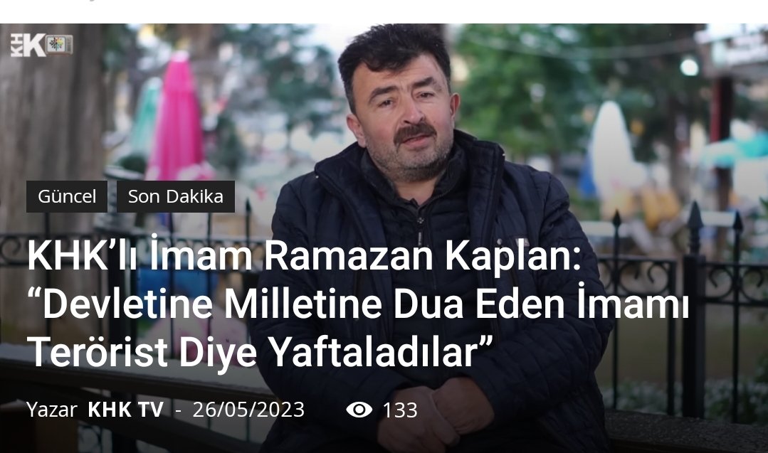 İhraç sonrası geçinmek için her türlü işi yaptığını ve en son olarak servisçilik yapmaya başladığını aktaran KHK’lı imam: “Bizi Cumhuriyet imamı olarak görüyorlar ve bizi istemiyorlardı o yüzden bizi şikayet etmişler” dedi
@kilicdarogluk 
@meral_aksener 
#Susma