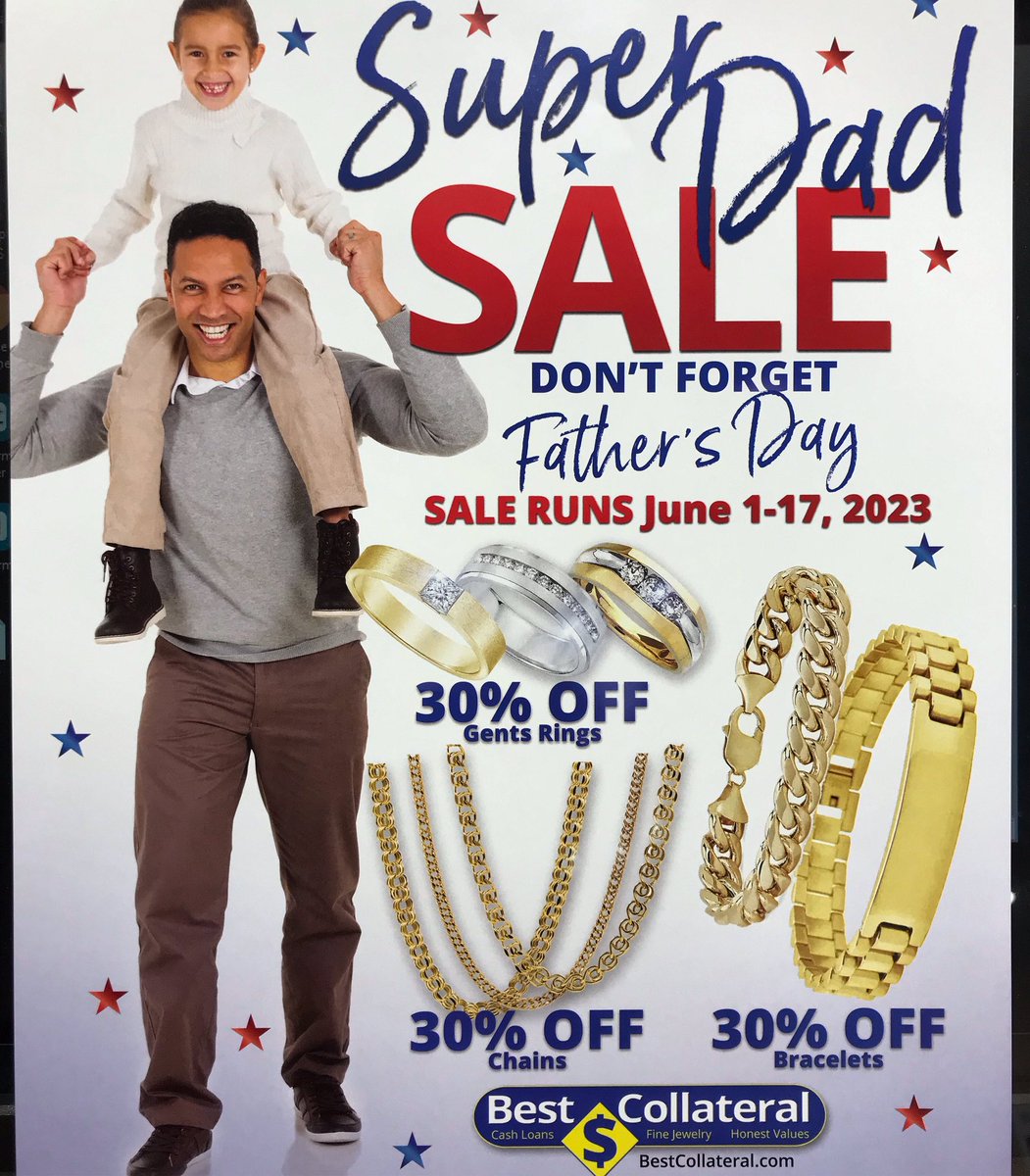 Okay let’s be real, this sale isn’t just great for dads. It’s for grads and everyone else too! #pawnshop #oakland #sanfrancisco #sf #pawnshopfinds #pawnshopdeals #bestcollateral #gold #goldchains #goldbracelets #mensjewelry #mensrings #fathersday #fathersdaysale