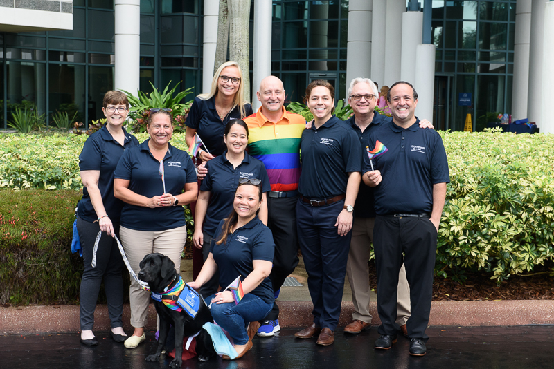 RaymondJames's tweet photo. To celebrate Pride Month, our #RJPride Inclusion Network, #RJPFAN, leaders and associates gathered to raise the Pride flag at our corporate offices in recognition of our LGBTQ+ community and allies. Learn about diversity and inclusion at Raymond James: https://t.co/0w7nD7BBhd https://t.co/a3IIyDNEzZ