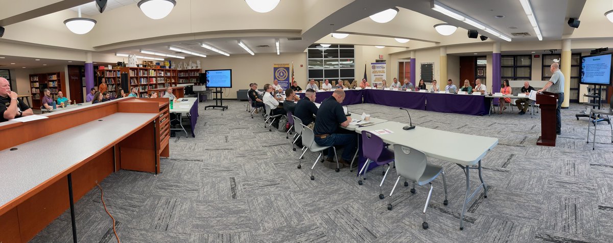 To ensure the safety of our schools, Allegheny County Emergency Management conducted a Tabletop Exercise with Plum Borough SD and First Responders. In attendance were Plum Borough Administrators, Plum EMS, Plum Police, and Logans Ferry, Holiday Park, and Renton Fire Departments.
