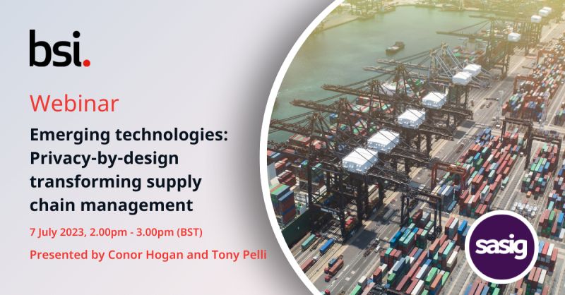 💬 Are you curious about how privacy-by-design can improve your supply chain processes? Join Conor Hogan and Tony Pelli's webinar on 'Emerging technologies: Privacy-by-design transforming supply chain management'. hubs.ly/Q01PRXz80 

#SupplyChainSecurity #EmergingTech