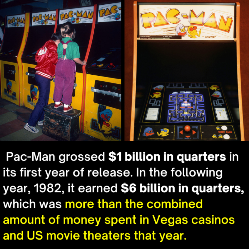 Pac-man ate more than pellets and ghosts, he ate those quarters!