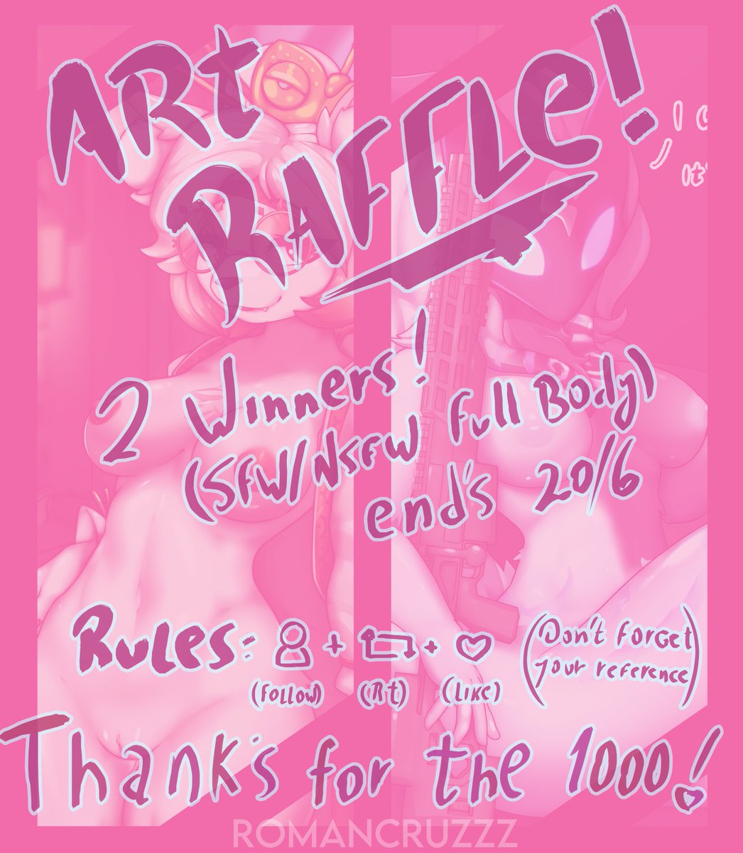😳 Its raffle time 😳
✨2 winners ✨
🟠 Just follow, Rt and Like! 🤓
🟡 And put your OC if you want! 🤯
🟢 This raffle ends on 20/6 📅
#artraffle #furry #ArtistOnTwitter