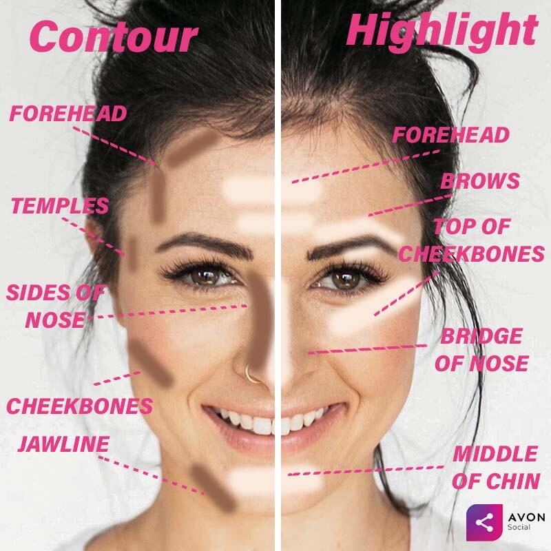 Do you get confused about how to properly contour and highlight your face? 😫 Pick and choose the parts of your face want to shape and brighten, or try out all them for a flawless finish!
#Contour #Makeup #Avon #Highlight #MakeupTips