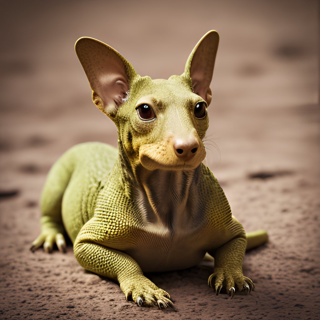 Greenish Dog Lizard Chimera

#dog #lizard #green #chimera #hybrid #being #alien  #dna #experiment #animal #pet  #animal #crossbreed #crossbreeding #reptile #Reptilian

---  

#stablediffusion #invokeai #AIArtwork #AI #AIart #AIIA #aiartcommunity

@Invoke_AI 
@StableDiffusion