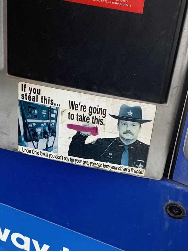 Irritable Bowel on Twitter "You won't like what happens if you steal gas"