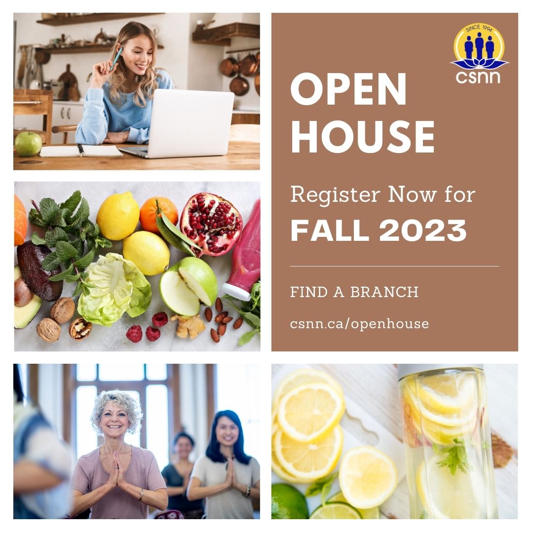 Curious about the Natural Nutrition Program? Join a virtual open house to learn more about the courses, flexible schedules, career options, and more! csnn.ca/openhouse