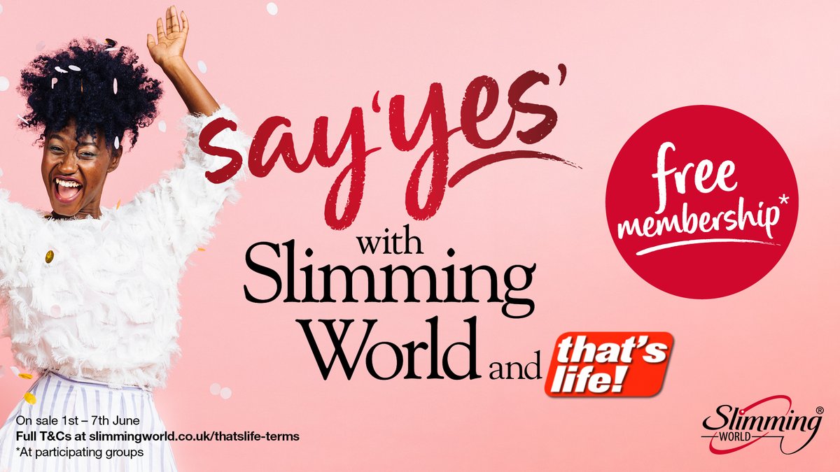 MollyGallSW's tweet photo. Go grab your copy of @thatslifeuk and pop along to your nearest @SlimmingWorld group - saving yourself the £5 joining fee💰 - winner winner 🥳🥳 https://t.co/lUfnfc3rYk