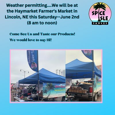 #spiceislesauces #haymarketfarmersmarket #bbq #bbqfinds #bbqtalk #caribbeanfood #locallyowned #veteranowned #lincolnne