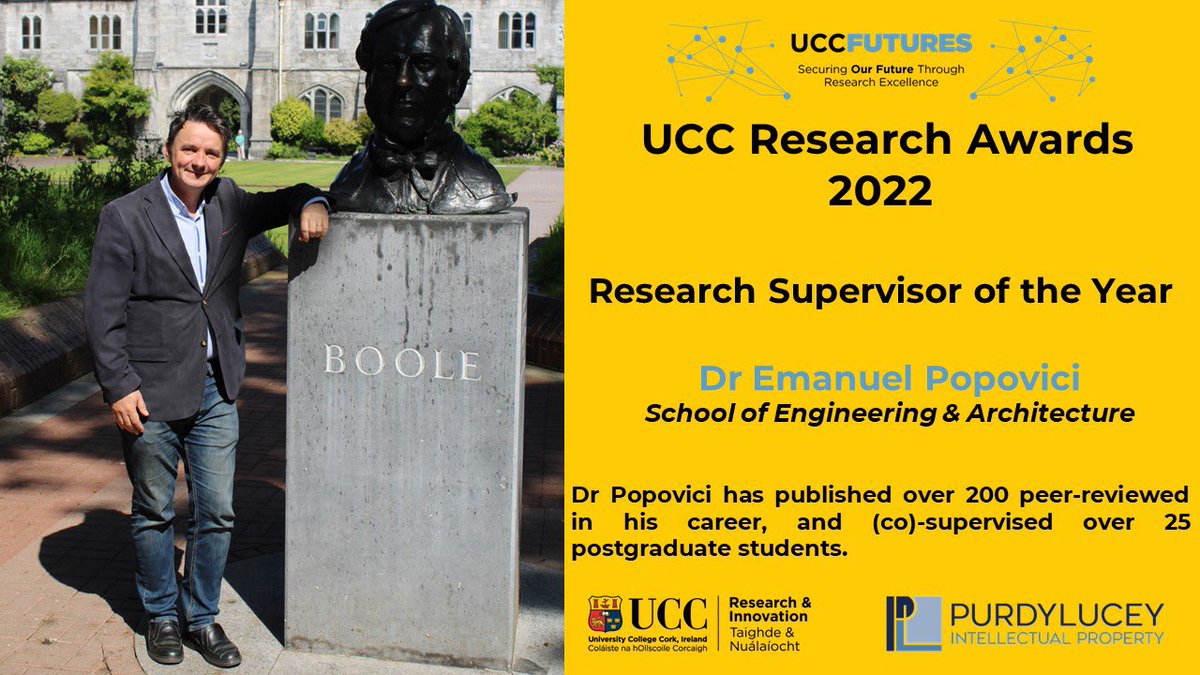 Joint winners of the Research Supervisor of the Year Award for 2022 are:

▪️ Professor Catherine Stanton
▪️ <a href="/PopoviciEmanuel/">Emanuel M. Popovici</a>

<a href="/Pharmabiotic/">APC Microbiome Ireland</a> | <a href="/UCCMedHealth/">UCC Medicine & Health</a> | <a href="/teagasc/">Teagasc</a> | <a href="/UccMicrobiology/">Microbiology UCC</a> | <a href="/SEFSUCC/">SEFS@UCC</a> | <a href="/EngineeringUCC/">Engineering@UCC</a> 

#UCCResearchAwards