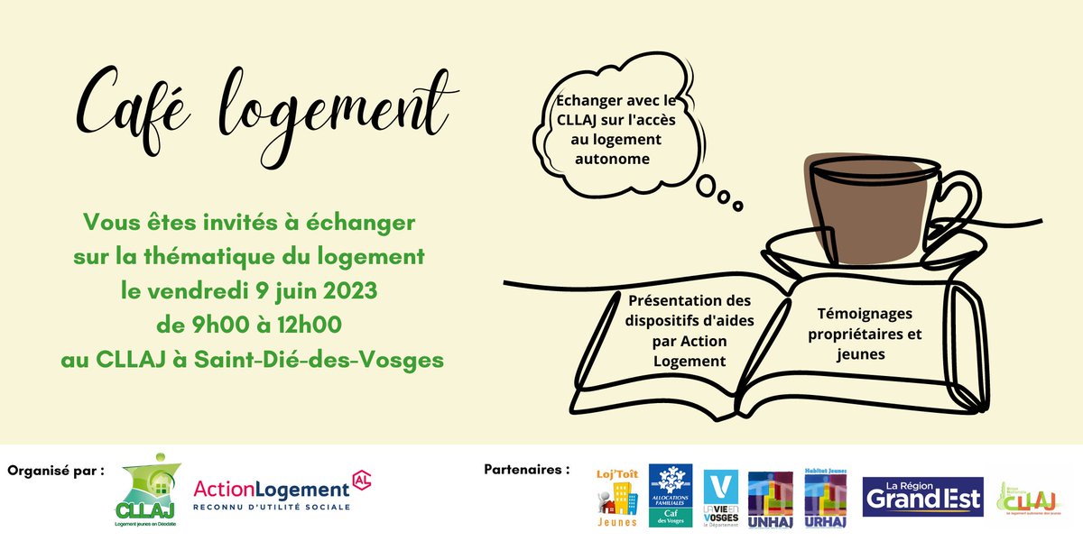 QuartierV68's tweet photo. [#RendezVous]
À l’occasion de la Semaine du Logement des #jeunes, participez au Café Logement au #CCLAJ de Saint-Dié-des-Vosges (88) pour échanger sur l’accès au #logement autonome :
🗓️ 9/06/23
⏱️9h-12h
📌St-Dié
➕d’infos : https://t.co/IRqlNXNeEA
#AyezLeRéflexeAL 
@Services_AL https://t.co/qg8cmZ20Hh