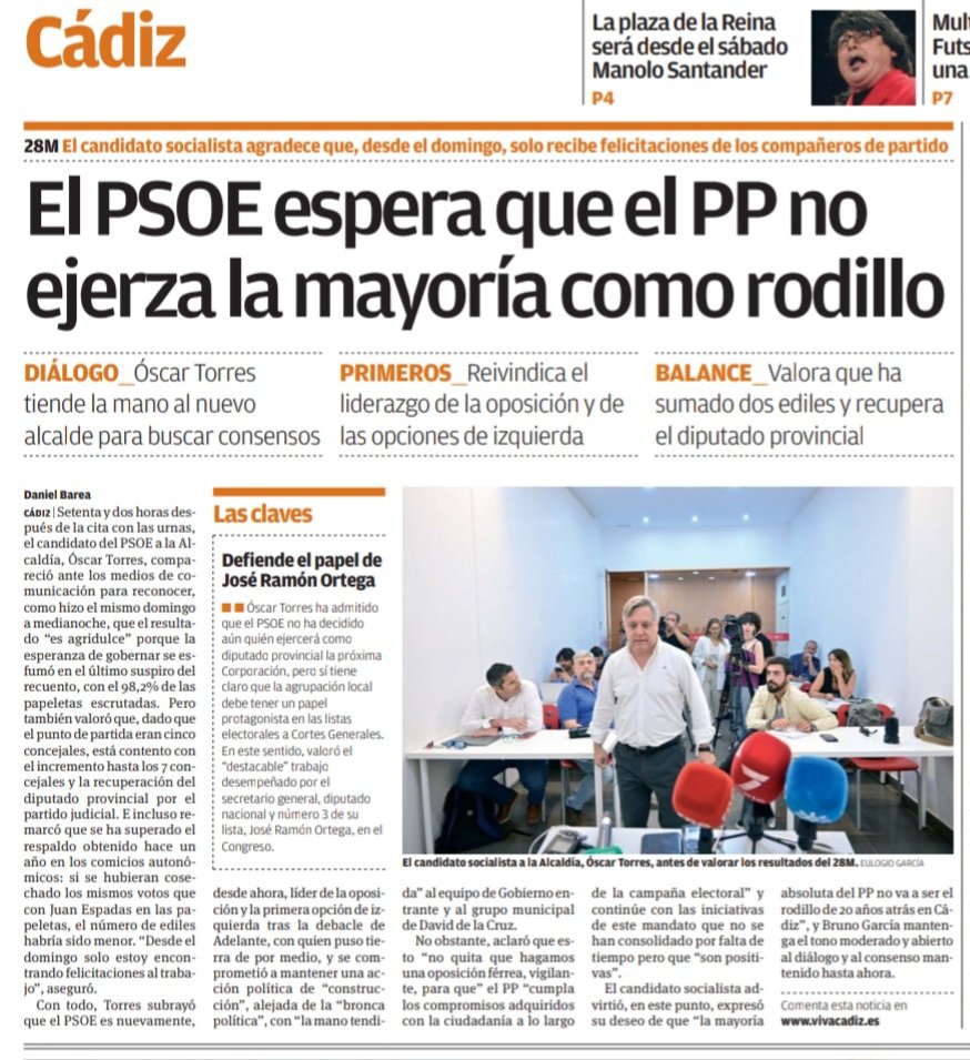 OscarTorresCFS's tweet photo. Os dejo un resumen de la repercusión en los  medios de comunicación de nuestra rueda de prensa de ayer. https://t.co/tTjqhqOLCO