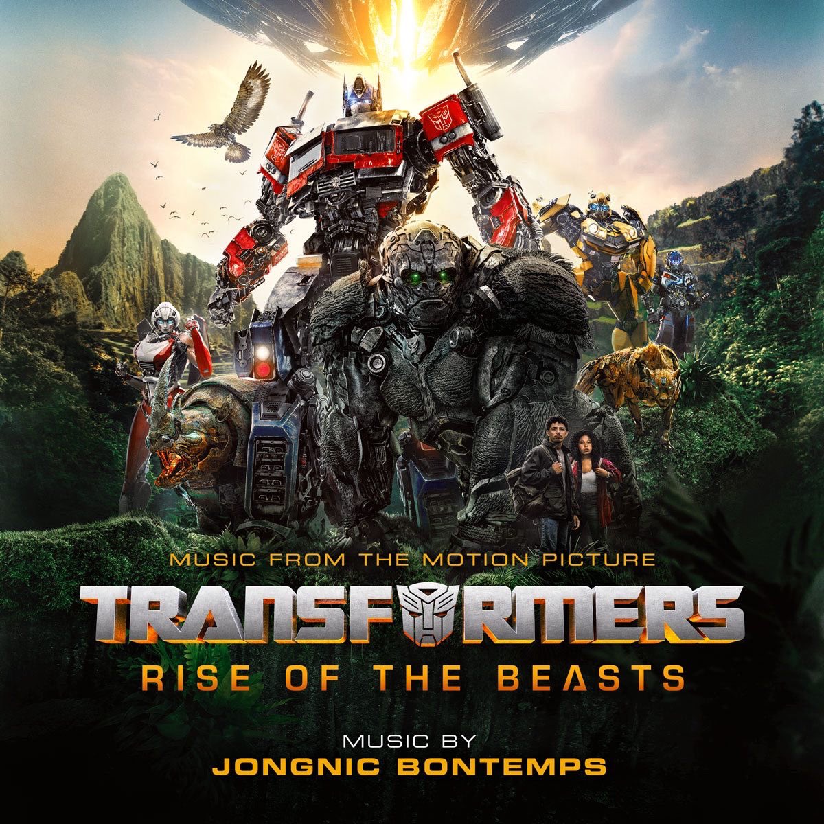BREAKING: The first track of the #Transformers: #RiseOfTheBeasts original score album, “The Maximals” releasing tomorrow June 2nd! Album cover revealed! When I tell y’all it’s AWESOME, it’s AWESOME. Just like the rest of the score! My album review dropping tonight. 🔥🎥🤖🚚🦍🌳🎶