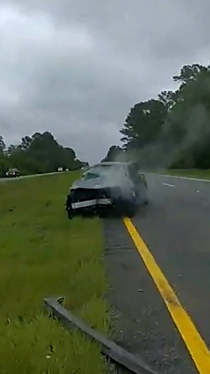 NowThis on Twitter "A young driver is lucky to be alive after her car