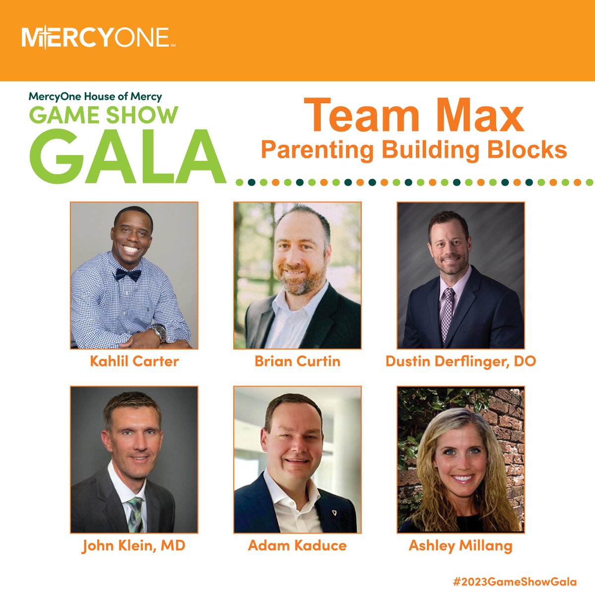 Introducing our #2023GameShowGala contestants! Each of the four teams represent MercyOne #HouseofMercy impact program areas: mental health, self-sufficiency, substance use disorder, and parenting. Read More: mercyone.org/desmoinesfound….