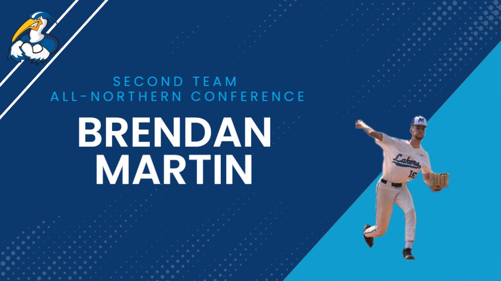 Congratulations to Brendan Martin on being voted Second Team All-Conference for the MCCAA Northern Conference! Go Lakers! #LakerNation #JUCOPRODUCT