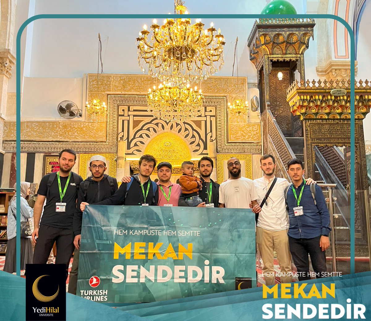 Hem Kampüste Hem Semtte Mekan Sendedir Kudüs ziyareti ödülünü kazanan 2022 senesi Mehmet Emin Saraç takımı ve 2021 senesi Mahmud Esad Coşan takımı ziyaretlerini gerçekleştirdi.