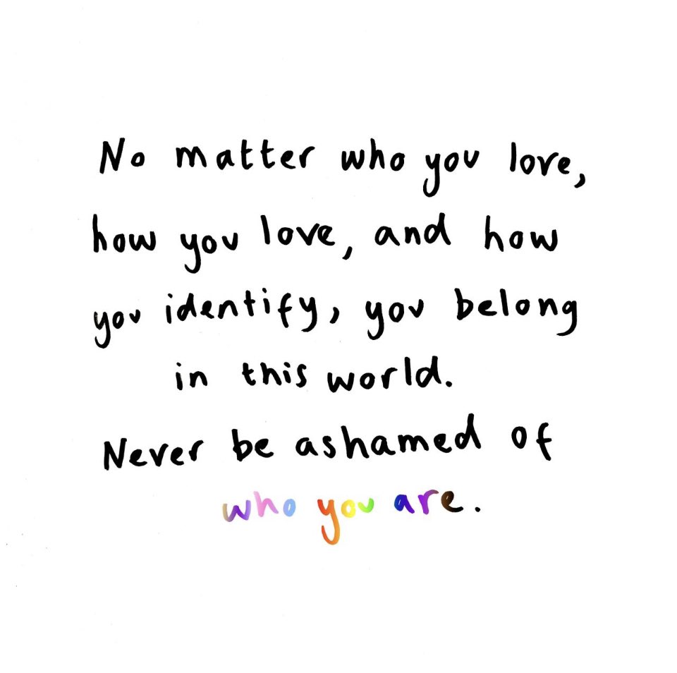 Just Be You 

#PrideMonth
#Love❤️