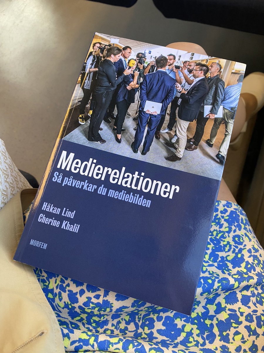Min gamla vän och kollega <a href="/cherine_khalil/">Cherine Khalil</a> har tillsammans med <a href="/hakanlind/">Håkan Lind</a> skrivit den ultimata boken om medierelationer som jag ser så fram emot att läsa. Blir sannolikt ett mycket bra medskick i medieträningen.