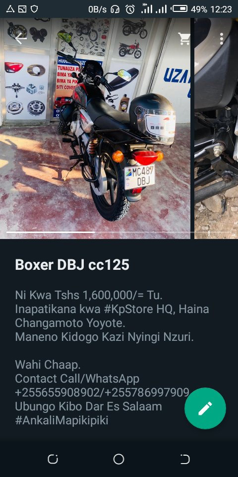 AnkaliMapikipik's tweet photo. @CyancutyTz #MwendoWaOfa
Ni Wiki Nyingne Tena Kwa Bei Ya Ofa Kabisaaa Napunguza 50,000/= Kwnye Kila Bei Ya Pikipiki Utakayoitaka. Wahi Chaap
Hupati Ofa Hii Kokote Zaid ya #KpStore Kwa @AnkaliMapikipik
#AnkaliMapikipiki
Kwa Maelekezo Zaidi
Piga/WhatsApp No. +255655908902/+255786997909 https://t.co/HlEGKBDSZz