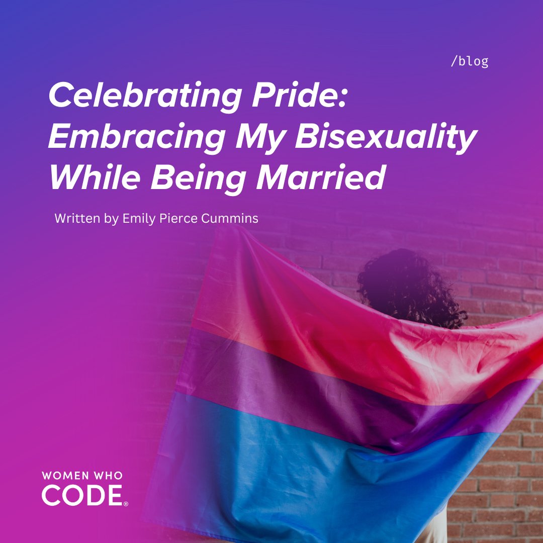 🌈 'I'm bisexual. I married a man. Yes, I'm still bisexual.'

Read this blog by Emily Pierce Cummins, #WWCode Partnerships Account Manager, as they share their journey navigating #biphobia, bi-erasure, and heteronormativity.

womenwhocode.com/blog/celebrati…

#WomenWhoCode
#PrideMonth