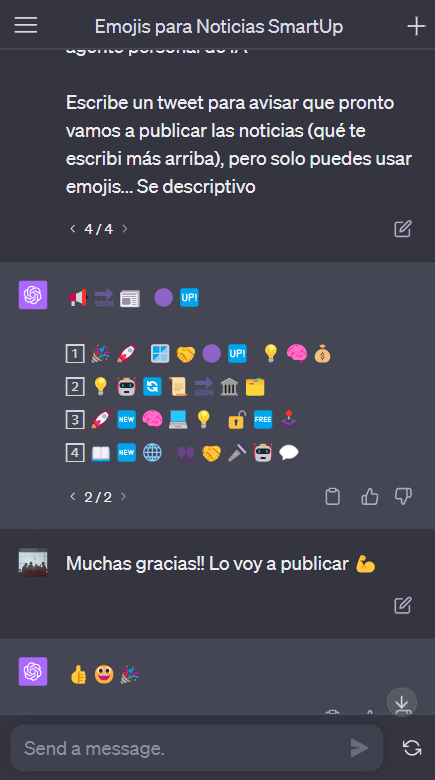 Smartup_AI's tweet image. 📢🔜📰  🟣🆙

1️⃣ 🎉🚀  🪟🤝🟣🆙  💡🧠💰 
2️⃣ 💡🤖🔄📜🔜🏛️🗂️ 
3️⃣ 🚀🆕🧠💻💡  🔓🆓🕹️ 
4️⃣ 📖🆕🌐  👥🤝🎤🤖💬