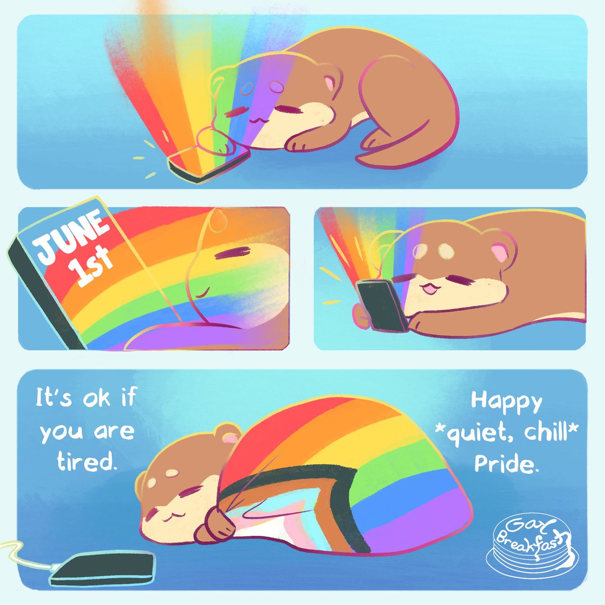 It’s ok if you’re tired. 
🏳️‍🌈Happy Pride.🏳️‍🌈