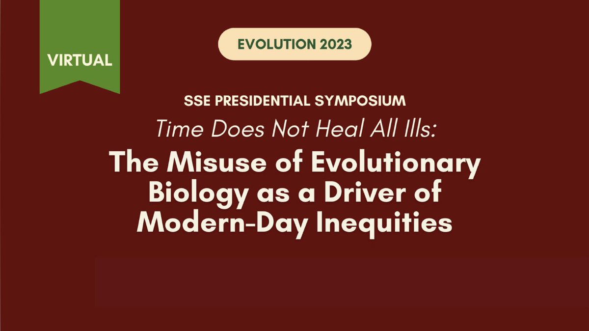 Cathy Rushworth (@dr_crushworth) on Twitter photo CANNOT WAIT for the <a href="/sse_evolution/">SSE</a> Presidential Symposium at #Evol2023 tomorrow!
This has been discussed for THREE years and is an important step in recognizing key historical and current issues in evolutionary biology! @ASNAmNat <a href="/systbiol/">Society of Systematic Biologists</a> <a href="/SSEgrad/">Evolution Students</a> <a href="/Evol_mtg/">Evolution Meetings</a> 1/ CANNOT WAIT for the <a href="/sse_evolution/">SSE</a> Presidential Symposium at #Evol2023 tomorrow!
This has been discussed for THREE years and is an important step in recognizing key historical and current issues in evolutionary biology! @ASNAmNat <a href="/systbiol/">Society of Systematic Biologists</a> <a href="/SSEgrad/">Evolution Students</a> <a href="/Evol_mtg/">Evolution Meetings</a> 1/