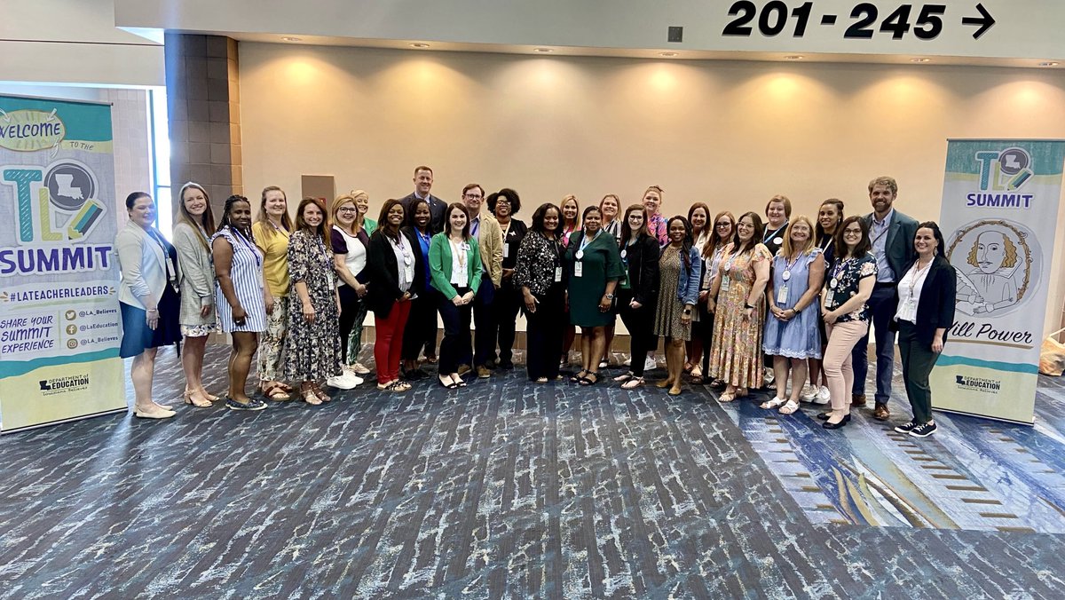 doelouisiana's tweet photo. .@cadebrumley spending time w/ our Teacher Leader Advisors at #LATeacherLeaders Summit. These remarkable educators review &amp; create instructional material used by their peers across #LaEd. https://t.co/E77cjHIozz