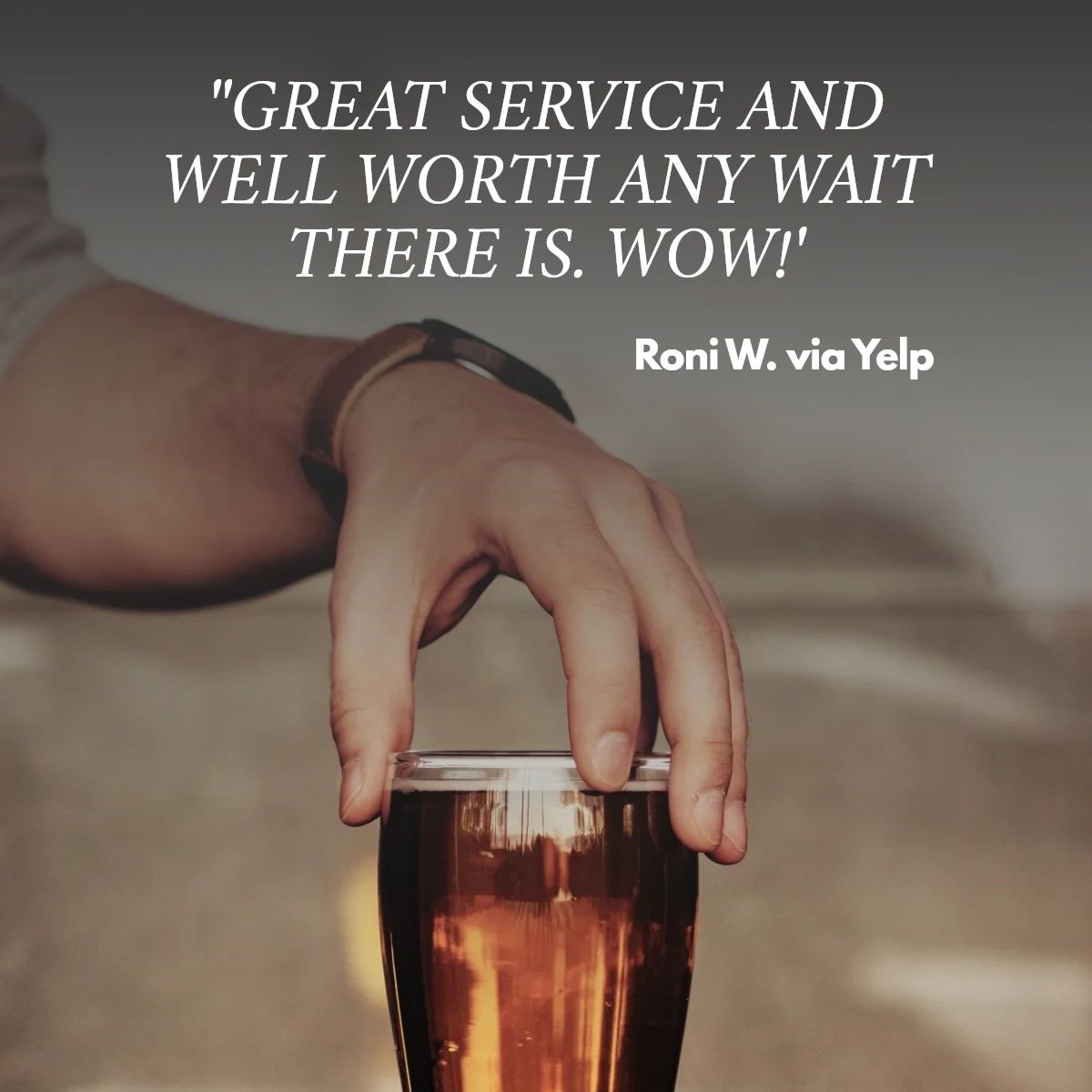 SwezeysPub's tweet photo. Nothing's better than a positive review, and Roni proved it on Yelp! https://t.co/zV8DNGp259