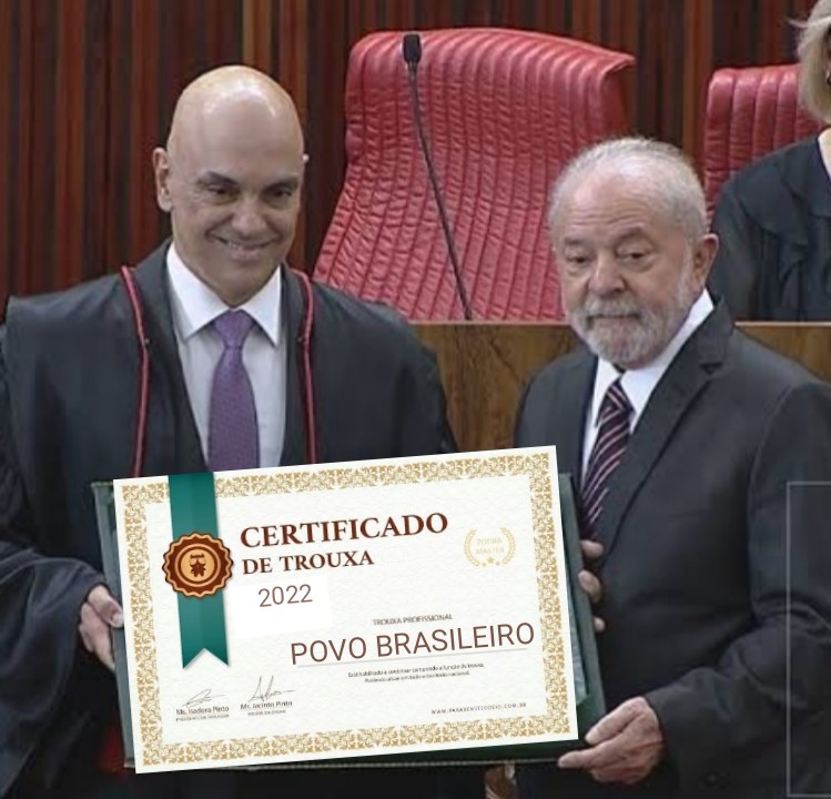 <a href="/marcosdoval/">Senador Marcos do Val</a> Estamos reféns de uma mega organização criminosa pró Foro de São Paulo,estão todos de mãos dadas para destruir o Brasil e seu povo, o processo já se iniciou assim que tiraram um condenado por corrupção passiva da cadeia para ganhar uma eleição presidencial na FR4UDE via TSE.