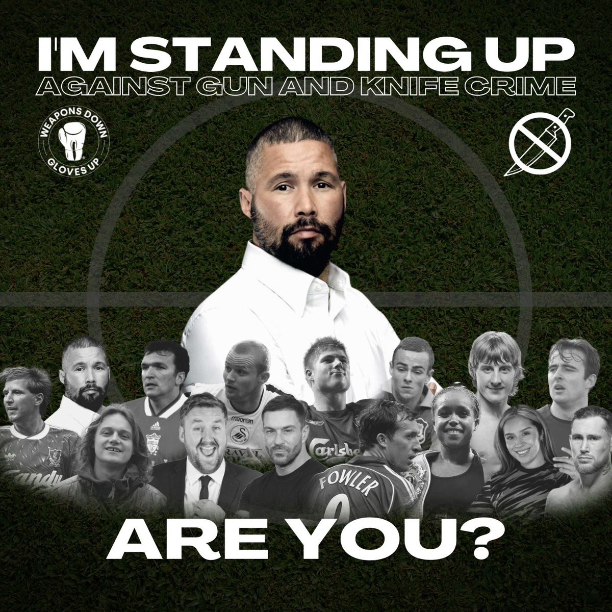 I’ll be at Marine FC! It’s 2 initiatives doing amazing things for our city. 
<a href="/WDGU_SEE/">Weapons Down Gloves Up ⚪️</a>  VS <a href="/nomoreknives1/">No More Knives Liverpool</a> 

Get your tickets TODAY on weaponsdownglovesup.co.uk and you can stream the match live via this link from next week. 

Enough Is Enough, Boots On
2nd July, 13:30KO