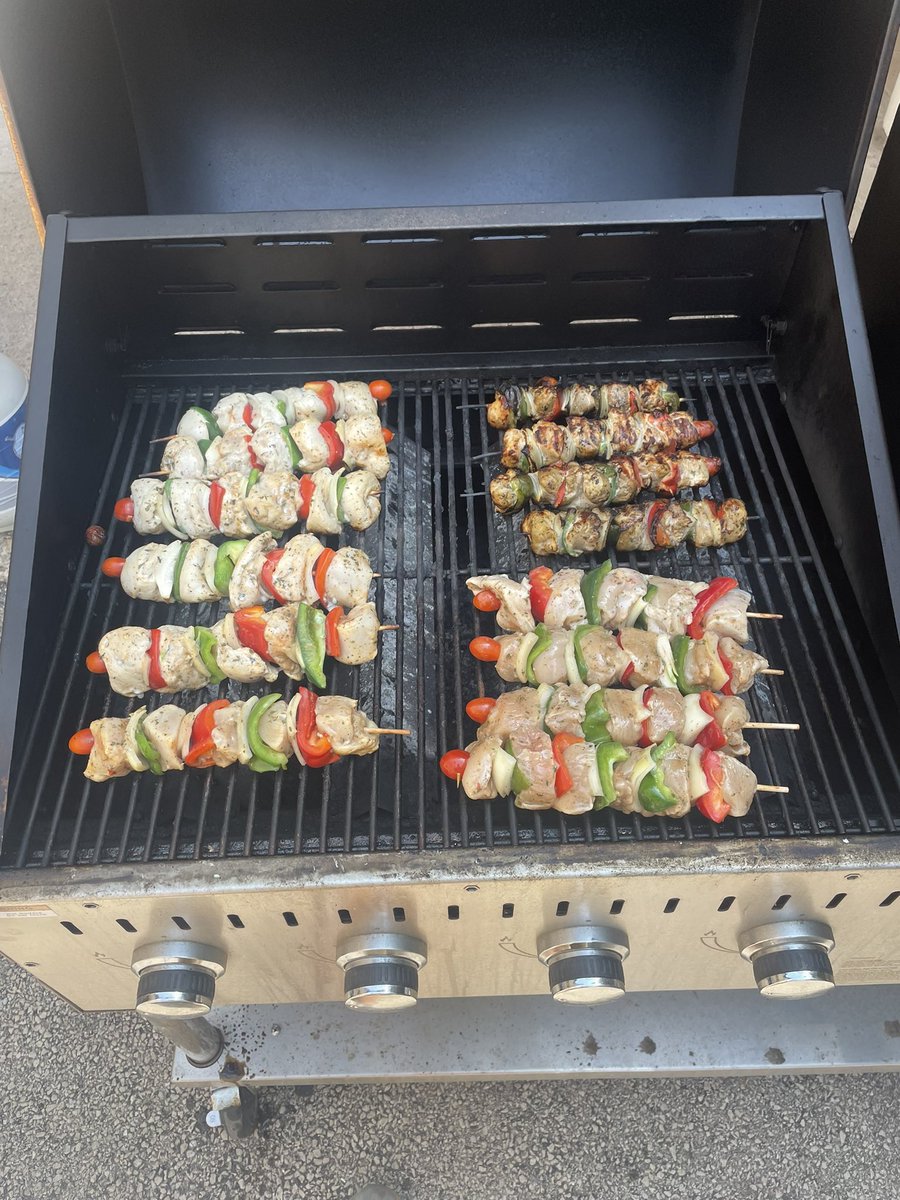 p_csongradi's tweet photo. Great end of the year BBQ with the best staff in the country! On the grill cookin shish-kabobs from Joseph Finer Meats (7101 West Addison Chicago, IL)! Great year at 5900! Big year ahead! #ShamrockPride https://t.co/MuA217BtVi