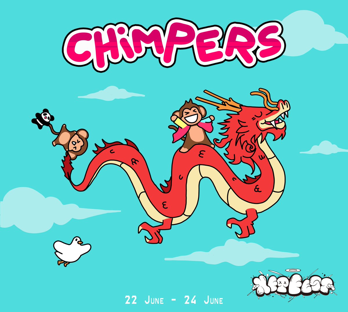 ChimpersHQ's tweet photo. Chimpers are coming to China from June 22nd-June 24th! 🐉✨

In collaboration with Chicheng Donghai X NFT Fest, this event will be an epic fusion of NFTs, Donghai Music, lifestyle, art exhibitions, and delicious food! https://t.co/aN0mkQ42Zv