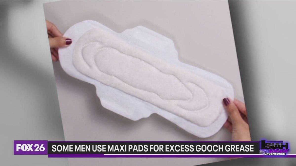 @uverneous Excess 'Gooch Grease' is causing some men to use maxi pads but what is 'Gooch Grease' exactly? MORE: bit.ly/42oAkjD