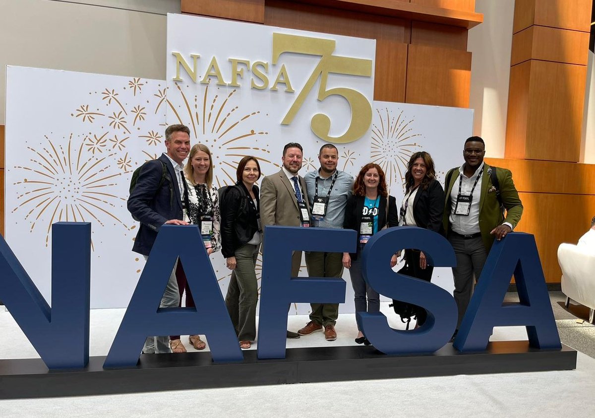 Members of #NAFSA Region IV took a pause today from all the excitement of #NAFSA75 to take a picture at the incredible photo stop!