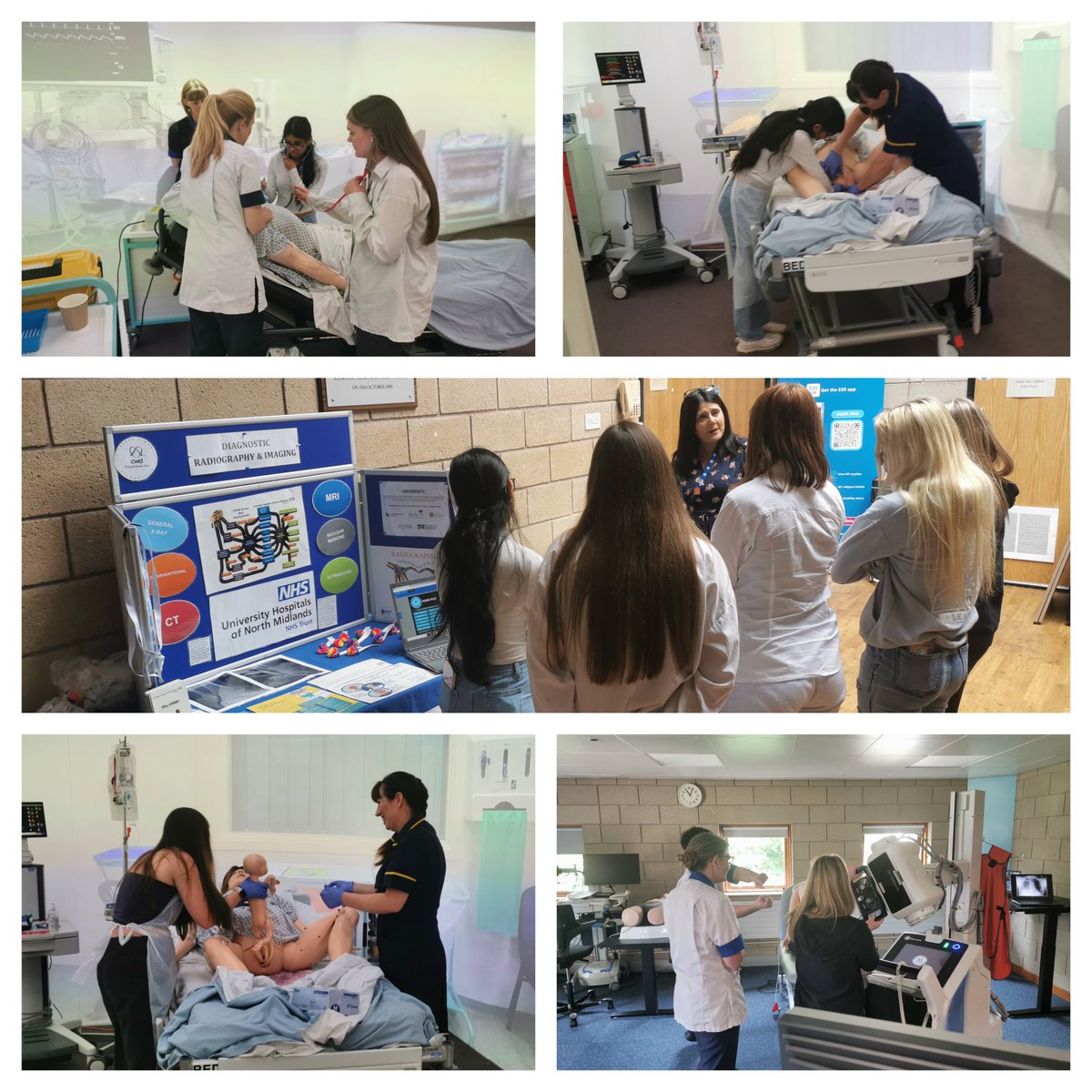 We welcomed health and social care 6th form students to our first ever simulation careers event last week. The students were able to get hands on experience of tasks they would do in various NHS roles such as nursing, physio, OT, radiography & midwifery
@UHNM_NHS
@Education_UHNM