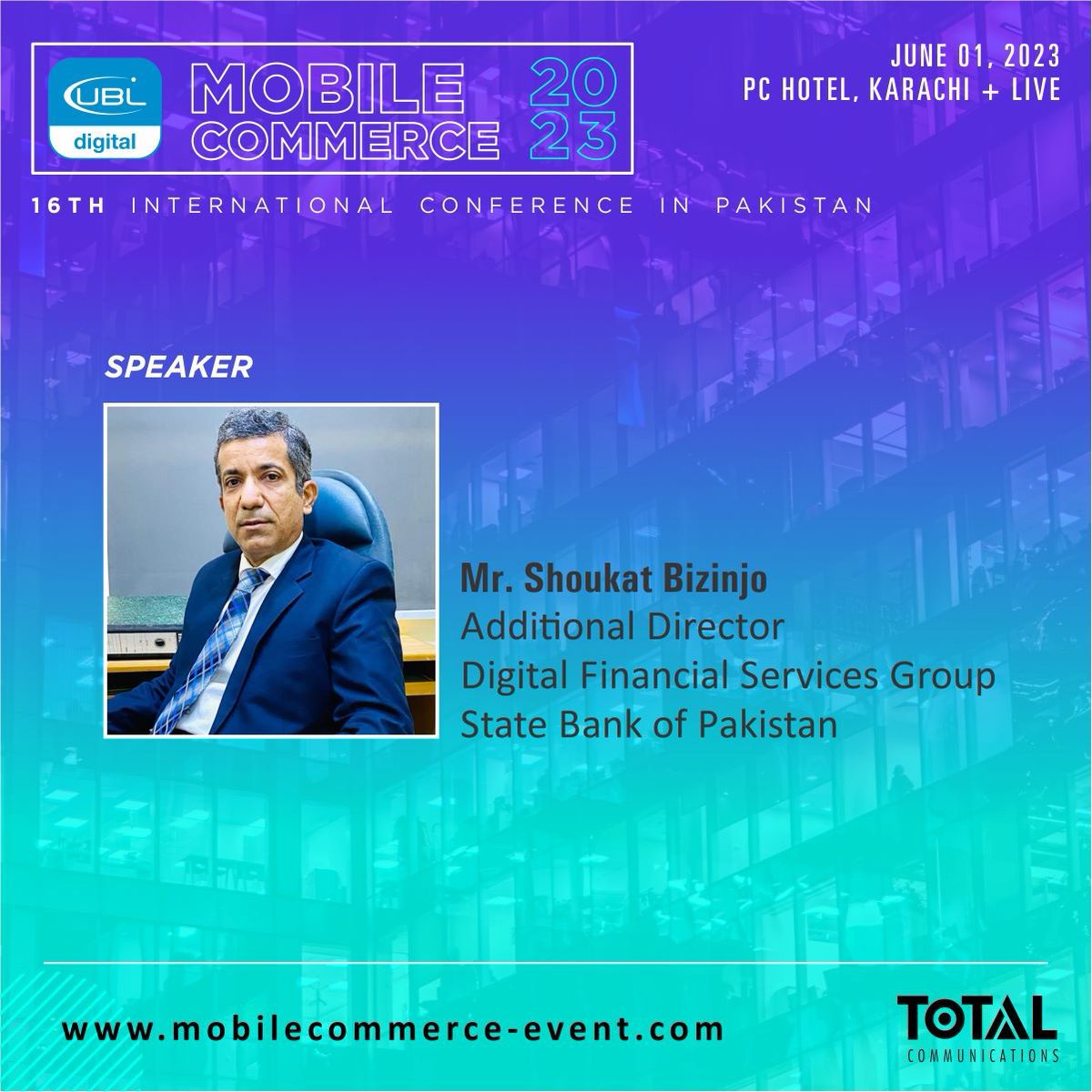 16 International #MobileCommerce  #Karachi
#Speaker
#Digitalization #BranchlessBanking
#PSPs #EMIs #Fintechs #PFMIs
@antgrasso @JagersbergKnut 
@BetterThan_Cash
@BrettKing  @Khulood_Almani
@efipm  @WorldBank
@enilev  @Sdg13Un
@GSMAm4d 
@sonu_monika @dcorg 
@Anetttu 
@RLDI_Lamy