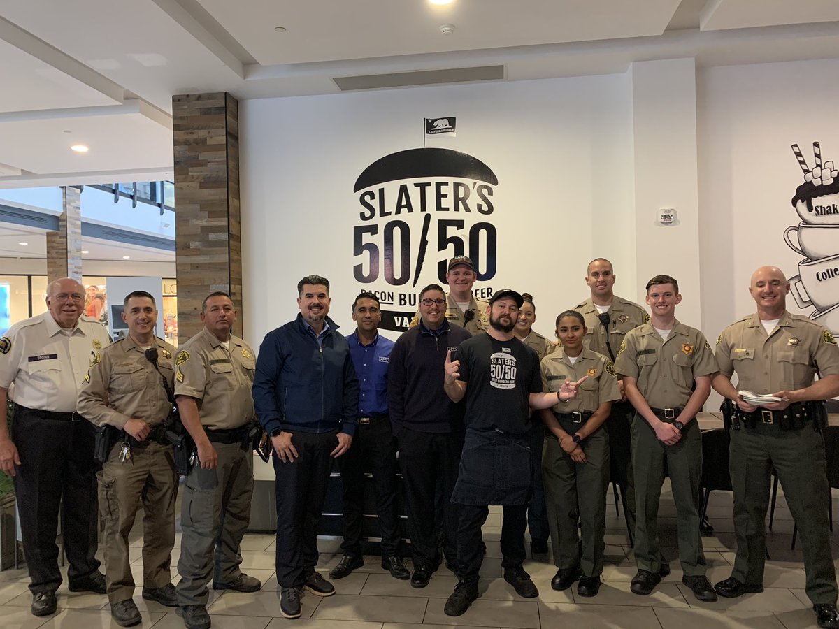 Thank you to everyone who supported our #TipACop event at Slaters 50/50 in Valencia, including all employees who were very helpful. A big thank you to owner Homayoun Daryani who graciously matched all donations received to be donated to Special Olympics SoCal athletes.
