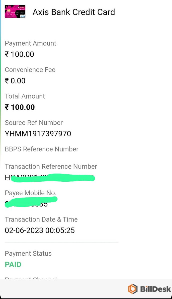 🚨Alert!
 
Axis Bank not found in HDFC BillPay

- HDFC Platinum Debit Card holders receive 1% Cashback on Credit Card Bill Payments with HDFC BillPay up to 750₹ per month

Now, you cannot add new Axis Credit Card in HDFC BillPay.

Is this a kind of Devaluation or just a Bug?…